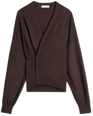 Lemaire V-Neck Cardigan - Brown