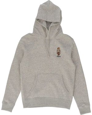 Polo Ralph Lauren Polo Bear Long-Sleeve Hooded Sweatshirt - Grey