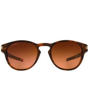 Oakley Latch Round Frame Sunglasses - Brown