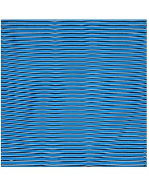 TOTEME Striped Silk Scarf - Blue