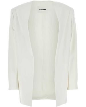 Jil Sander Viscose Blazer - White