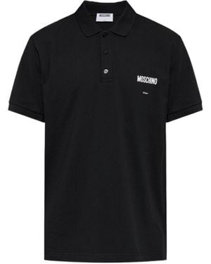 Moschino Short-Sleeved Polo Shirt - Black