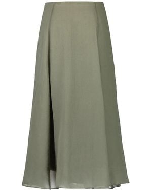 Brunello Cucinelli Flared Hem Midi Skirt - Green