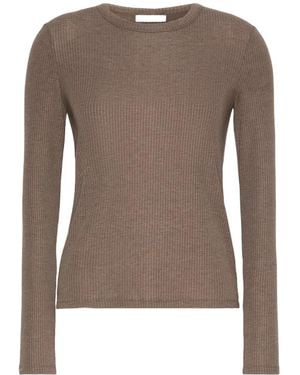 Max Mara Salmone Long-Sleeve T-Shirt - Brown