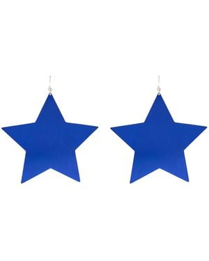 Isabel Marant Minimalist Metal Earrings - Blue
