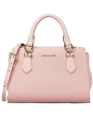Michael Kors Marilyn Small Leather Satchel - Pink