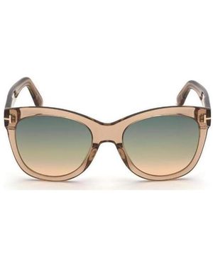 Tom Ford Eyewear Wallace Cat-Eye Sunglasses - Metallic