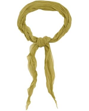 Ami Paris Ami Crinkled Gavroche Scarf - Metallic