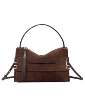 JW Anderson Jw Anderson Loafer Zip-Up Shoulder Bag - Brown