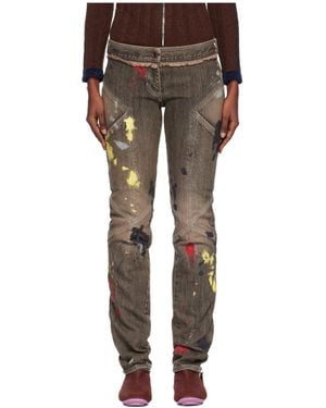 Kiko Kostadinov Straight-Leg Jeans - Gray