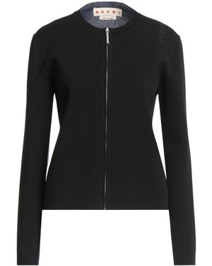Marni Two-Color Knitted Cardigan - Black