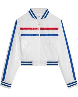 Celine Cropped Blouson Jacket - Blue