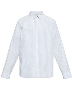 AllSaints Pinstriped Long-Sleeved Shirt - White