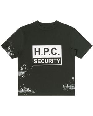 Heron Preston Paint Splatter Detailed Crewneck T-Shirt - Black