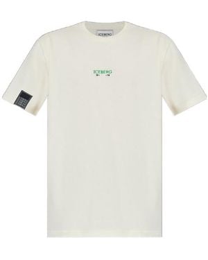 Iceberg Round-Neck Logo T-Shirt - White