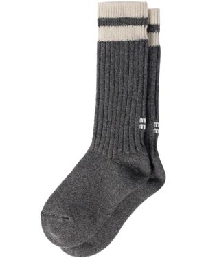 Miu Miu Wool And Cashmere Socks - Gray