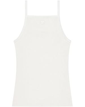 Courreges Logo Tank Top - White