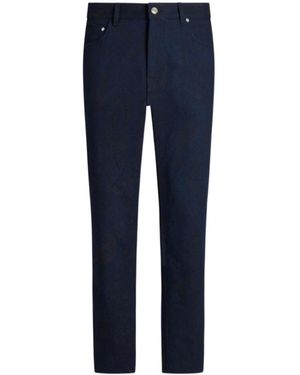 Etro Jacquard Jeans - Blue