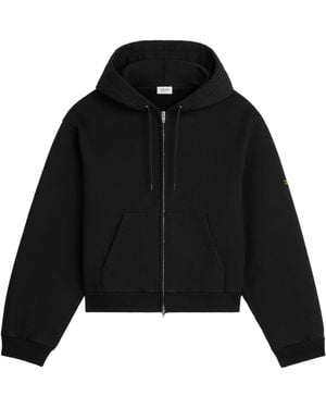 服/ファッション CELINE Triomphe Zip Hoodie Celine Black Cotton Triomphe Zip Hoodie Size L International