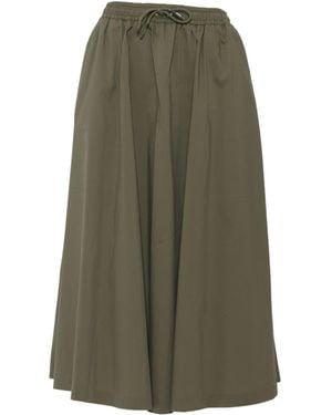 K-Way Drawstring Pleat Detailed Skirt - Green