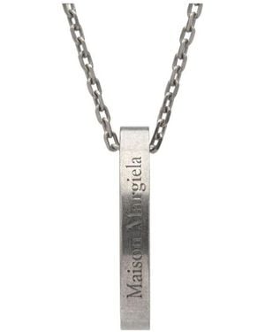 Maison Margiela Ring-Pendant Detailed Necklace - Metallic