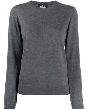 A.P.C. Savannah Crewneck Sweater - Gray