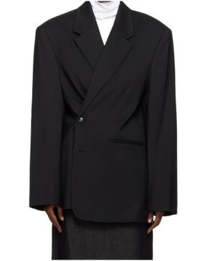Frankie Shop Crosby Wrap Blazer - Black