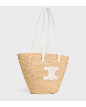 VIP【送料関税込】CELINE PANIER MEDIUM TOTE Celine Panier Medium Tote in Natural | Lyst