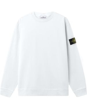 Stone Island Compass-Patch Sweatshirt - White