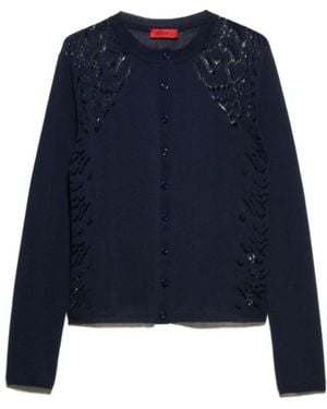MAX&Co. Long-Sleeved Cardigan - Blue
