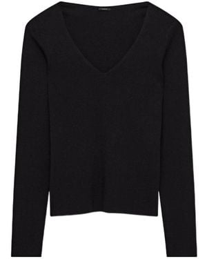 JOSEPH V-Neck Sweater - Black