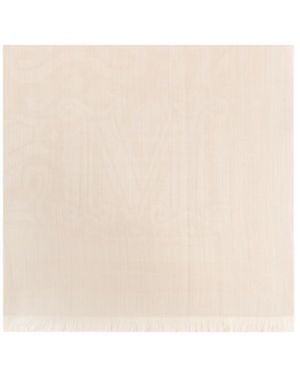 Max Mara Letter Pattern Scarf - Natural