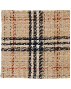 Burberry Cashmere Blend Cushion Cover - Natural