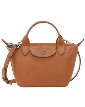 Longchamp Le Pliage Xtra Small Top Handle Bag - Brown