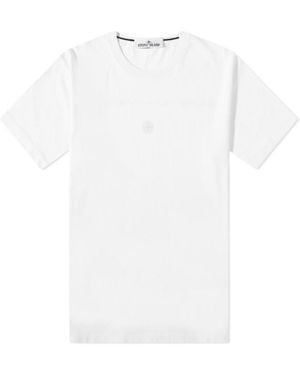 Stone Island Rear Logo-Print Detail T-Shirt - White