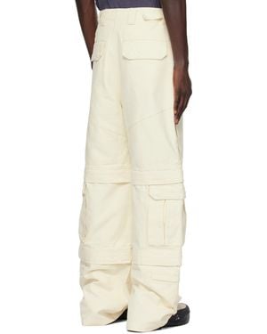 Entire studios Pocket Detailed Cargo Trousers - Natural