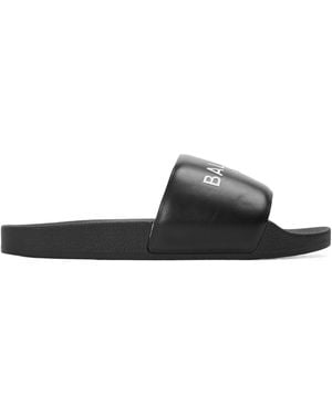 Balmain Logo Sliders Jn62 - Black