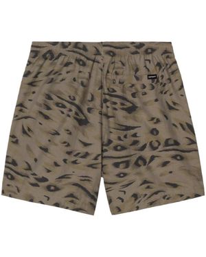 Carhartt Travon Patterned Drawstring Shorts - Grey