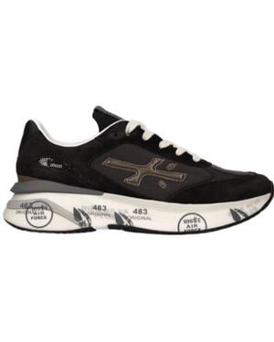 Premiata Lace-Up Sneakers - Black