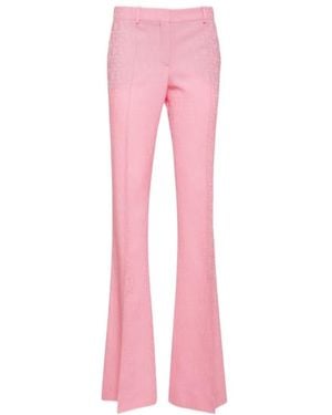 Versace Logo Jacquard Bell-Bottoms - Pink