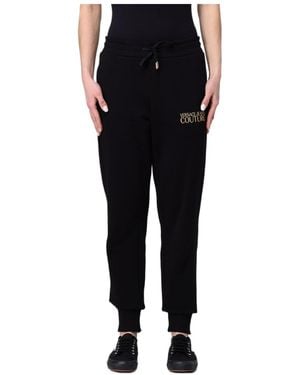 Versace Jeans Couture Couture Logo Drawstring Joggers - Black