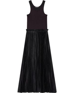 Balenciaga Pleated Midi Dress - Black