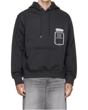 WOOYOUNGMI Flower Back Logo Hoodie - Grey