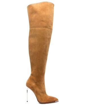 Bally Hedy Pointed Toe Boots - White