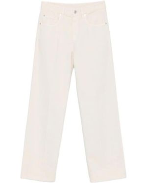 Brunello Cucinelli Pressed-Crease Jeans - White