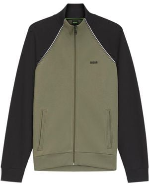 BOSS Colourblock Sweatshirt - Green