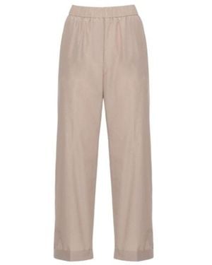 Peserico Elasticated Waistband Pleated Trousers - Natural