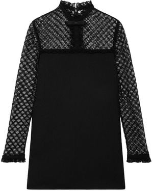Celine Lace Mini Dress - Black