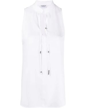 Dondup Keyhole-Neck Sleeveless Dress - White