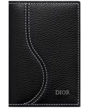 Dior Saddle Bi-Fold Card Holder - Black
